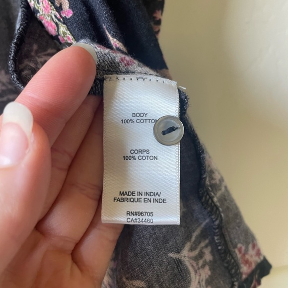 LA VIE Rebecca Taylor SL print mix top size S - Picture 7 of 8